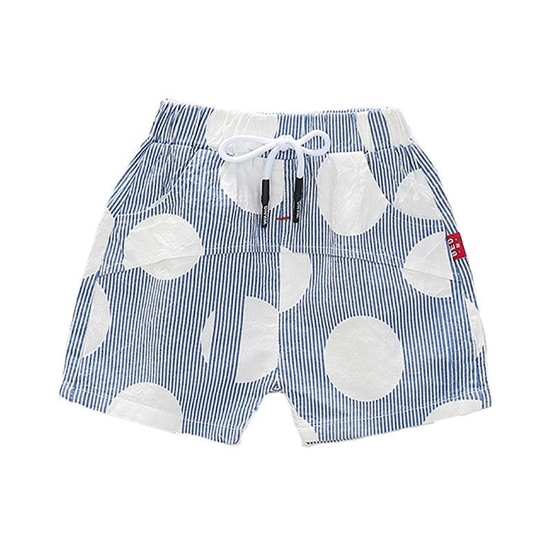 Little Boys Summer Over Knee Length Cotton Shark Sport Shorts Kids Elastic Waist Short Pants